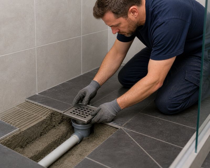 Linear Drain Installation in Charlotte, NC